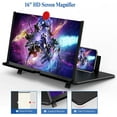 thumbnail image 2 of 16" Screen Magnifier for Cell Phone,3D Magnifying Projector Screen Enlarger Expander for Movies, Videos, and Gaming, Foldable Phone Stand with Screen Amplifier, Compatible with All Smartphones, 2 of 10
