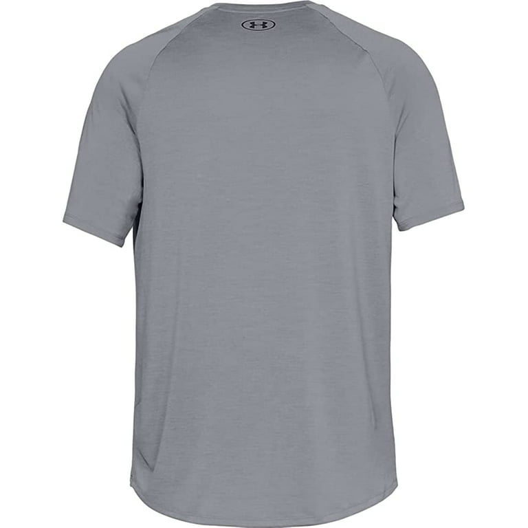 Under Armour Mens Tech 2.0 V-Neck Short-Sleeve T-Shirt , Steel 035/Graphite  , Large Tall 