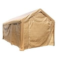 thumbnail image 6 of ALEKO 10' x 20' Steel Frame with PVC Removable Walls Canopy Carport Tent, Heavy Duty, Beige Color, 6 of 25