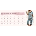 thumbnail image 4 of MINTREUS Women's Pajama Sets Short Sleeve Shirt and Capri Soft Pajama Sets with Pockets M-4XL, 4 of 6