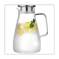 thumbnail image 1 of Glass Carafe, Water Carafe with Lid, Heat Resistant Borosilicate Carafe, Shared Hot and Cold Kettle, for Milk,Coffee, 1 of 6