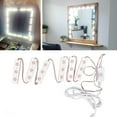 thumbnail image 4 of LED Makeup Mirror Strip Light, Back Stickers Sturdy ABS 4000-5000K Color Temperature Makeup Mirror Strip Lights Perfect Lighting  For Bathroom 6 Strings 18pcs Light Chips, 4 of 8