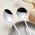 thumbnail image 2 of GOOHOCHY 6 Pcs Tea Spoon for Stirring Tea Smooth Polished Silver Home Use, 2 of 2