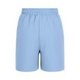 thumbnail image 6 of Boys Cotton Linen Athletic Shorts Quick Dry Elastic Waist Solid Short Pants Casual Basketball Soccer Shorts with Pockets, 6 of 6