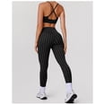 thumbnail image 3 of PISONIC Polka Point Workout Sets for Women 2 Piece Spaghetti Straps Cross Back Sports Bra Matching High Waist Legging Gym Yoga Pilates Outfits, 3 of 8