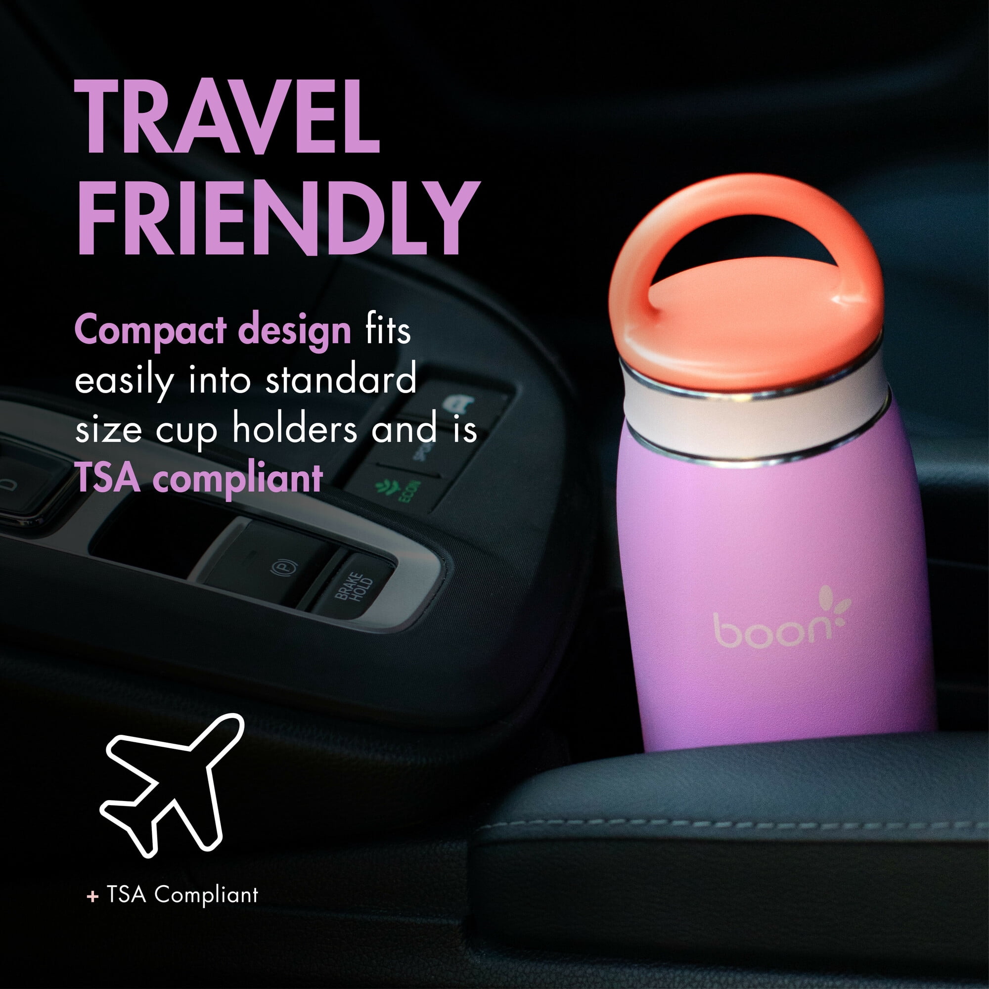 Boon Frosh Purple Breast Milk Storage Bottle with Long-Lasting Chilling Technology