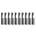 thumbnail image 4 of Styling Hair Comb, Rounded Edge Professional Comb Wide Tooth  For Office Transparent Black, 4 of 8