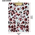 thumbnail image 2 of FMSHPON Pink Leopard Leopard Print Clipboard Hardboard Wood Nursing Clip Board and Pull for Standard A4 Letter 13x9 inches, 2 of 7