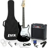 LyxPro Beginner 39” Electric Guitar & Electric Guitar Accessories, Black