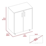 Akron 6 Piece Garage Set, 3 Storage Wall Cabinets + 2 Storage Cabinets + Storage Drawer Base Cabinet, Black