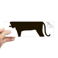 thumbnail image 1 of Black Tiger Animal Portrayal Rectangle Bumper Sticker Notebook Window Decal, 1 of 1