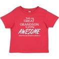 thumbnail image 3 of Inktastic Yeah My Great Grandson is Pretty Awesome Boys or Girls Baby T-Shirt, 3 of 5
