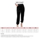 thumbnail image 5 of Pantalones con puños cónicos para mujer, bolsillos laterales, Color puro, pierna recta, pantalones informales con cintura elástica y puños ceñidos, 5 of 5