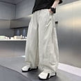 thumbnail image 4 of XINXIAOO School Uniform Pants for Girls Boys Straight Leg Trousers with Pockets Comfort Girls Boys Golf Pants Girls Boys Size 9-10 Years Pants, 4 of 5