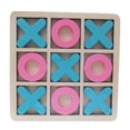 thumbnail image 3 of Juego de mesa Toe Xoxo Juego de mesa de ajedrez Juego familiar Ceros y cruces Mesa divertida Azul rosado, 3 of 9
