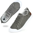thumbnail image 3 of JENN ARDOR Womens Canvas Shoes Play Sneakers Slip on Fashion Shoes Low Tops Casual Tennis Shoes, 3 of 8