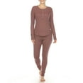thumbnail image 1 of White Mark Ensemble de Pyjama Gaufré pour Femmes, 1 of 6