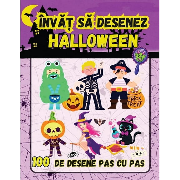 Invat sa desenez Halloween, (Paperback)