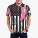 thumbnail image 1 of Fotbe Ribbon Breast Cancer Awareness Camiseta Polo de Golf para Hombre con Estampado – Camisa Deportiva Transpirable con Cuello Abotonado-3X-Large, 1 of 6
