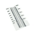 thumbnail image 4 of Regla de medición de tornillos Comprobador de tamaño de rosca Calibre de longitud y rosca Tuerca y perno Blanco, 4 of 9