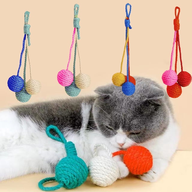 CBFFDC Hanging Pet Toy Ball Multifunctional Hanging Bite Resistant Tear Resistant Scratch Resistant Eco Friendly