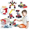 JoyX Building Toys, STEM Toys 552 Piece Creative Construction Engineering Learning Set for 5, 6, 7, 8+ Year Old Boys&Girls Best Toy Gift for Kids |Take-A-Part Building Blocks