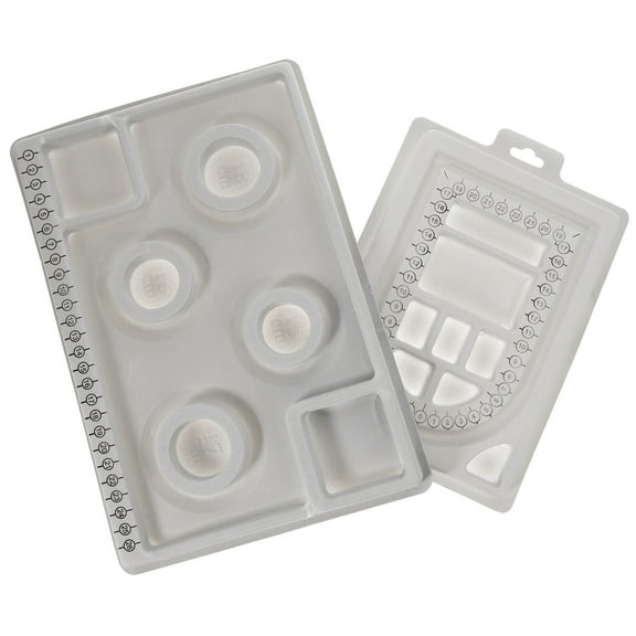 TABLZONE 2pcs Jewelry Beading Board Set for Bracelet and Necklace Design with Multiple Compartments