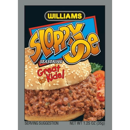 Williams Sloppy Joe Seasoning, Spices & Seasoning, 1,25 oz Packet