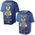 thumbnail image 3 of Autism Awareness Schnauzer Accept Understand Love All Over Print 3D Baseball Shirt Miniature Schnauzer Dog Lover Softball Sport - 12003, 3 of 6