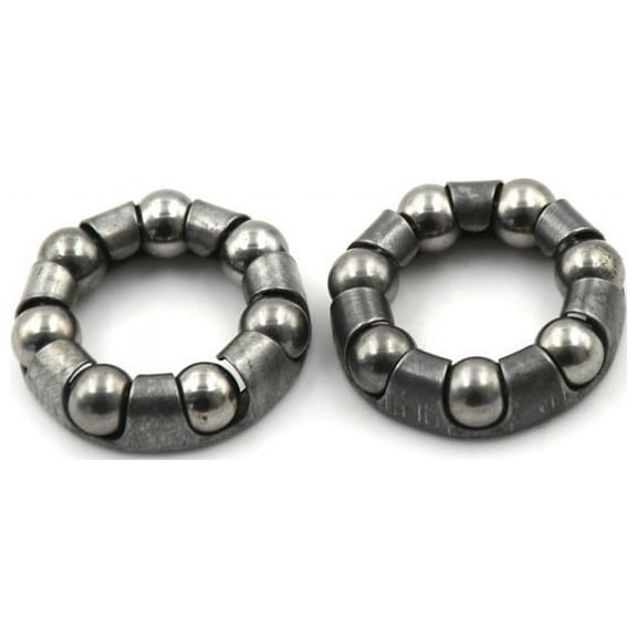 2 x Bicycle Rear Wheel Axle 1/4 Inch x 7 Ball Bearing Cages Pair Bike ThAPUKWA