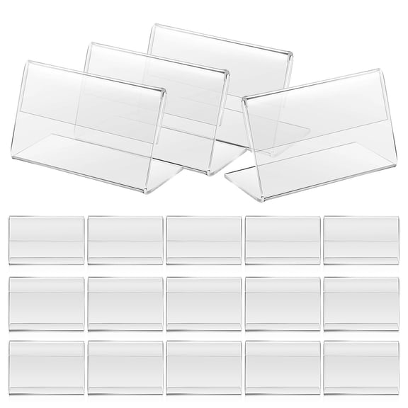 MLINS  40 Pcs Acrylic Display Stand Displaying Ticker Holders Business Card