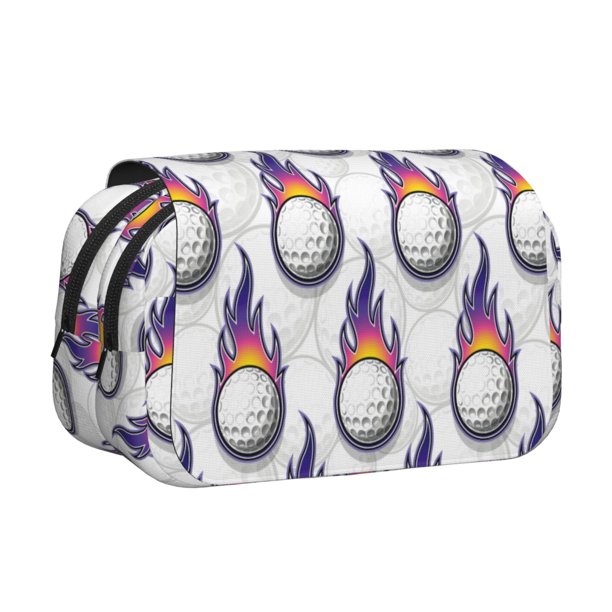 Easygdp Golf balls para Estuche de Lápices con Tapa Flip, Suministros de Oficina y Universidad para Adolescentes y Adultos