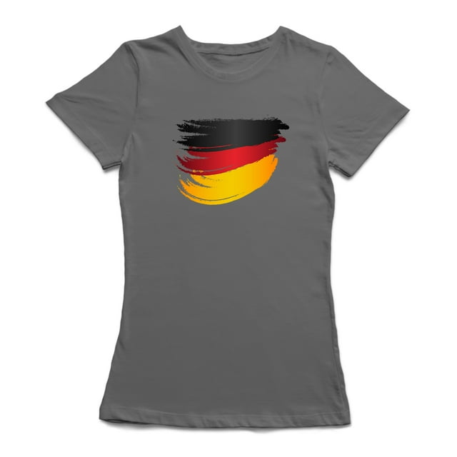 T-shirt Femme Coup de Drapeau Allemagne