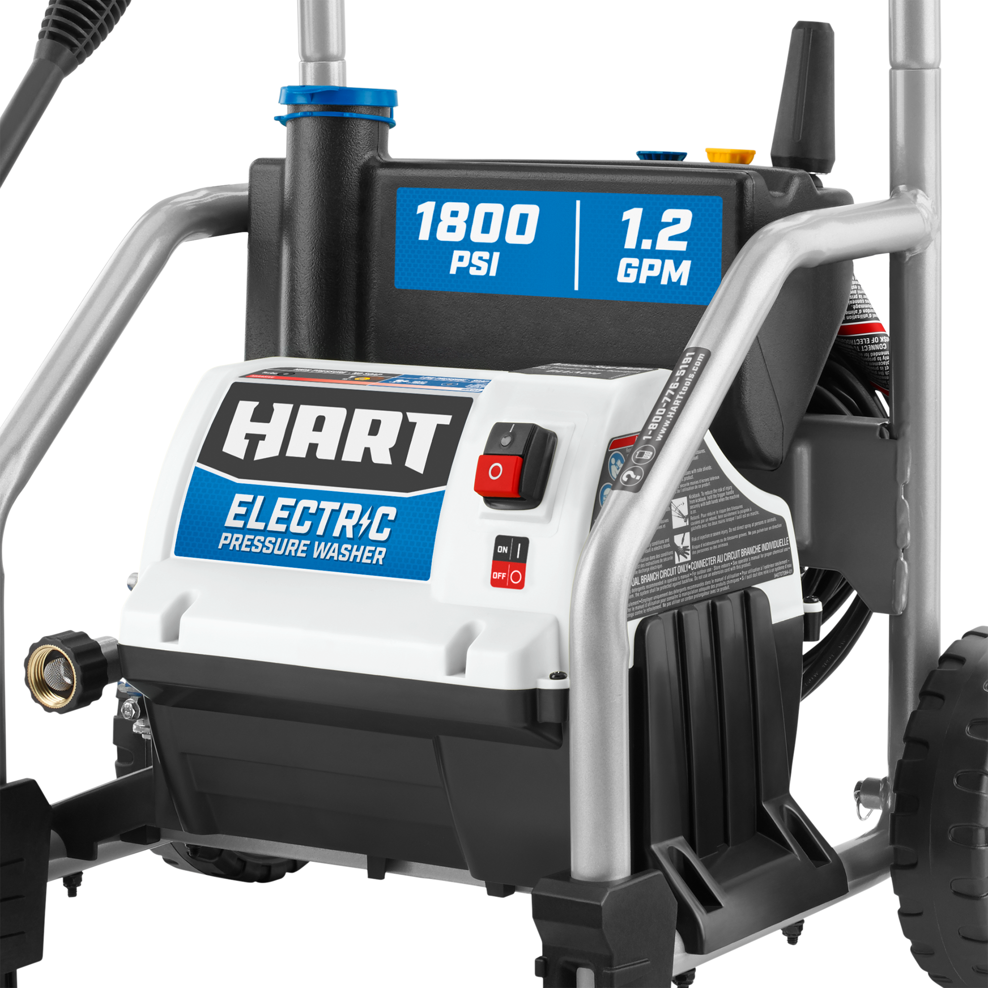 HART 1800 PSI at 1.2 GPM Electric Pressure Washer - image 4 of 10