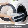thumbnail image 5 of Exclusivo Mezcla Toilet Rugs U-Shaped 20x24, Extra Soft Non Slip Absorbent Water Microfiber Bath Rugs, Machine Washable Quick Dry Bath Mats for Toilet, Gradient Navy Blue, 5 of 8