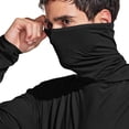 thumbnail image 5 of hoksml Men's UPF50+ Hooded Long Sleeve Shirt, Built In Face Gaiter Quick Dry Sun Protection Tops for Fishing Outdoor Wear, 5 of 7