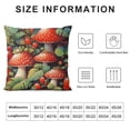 thumbnail image 5 of Chilfamy  Pillow Cover Mushrooms and Strawberries Farmhouse Pillow Covers Outdoor Throw Pillow Covers Cushion Cases Decorative 70s Vintage Cute Abstract Mushrooms Pillows Decorative Throw 12x12in, 5 of 5