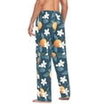 thumbnail image 3 of FORMRS Mens Pajama Pants with Pockets Soft Cotton Sleepwear Lounge Bottoms, Sizes S-2XL, Oranges Pattern, 3 of 7