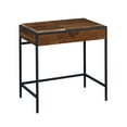 thumbnail image 3 of Sauder Nova Loft Metal & Wood Vanity with Lift Top Mirror, Grand Walnut Finish, 3 of 10