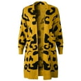 thumbnail image 5 of Oversized Women's Leopard Print Cardigan with Front Opening, 5 of 9