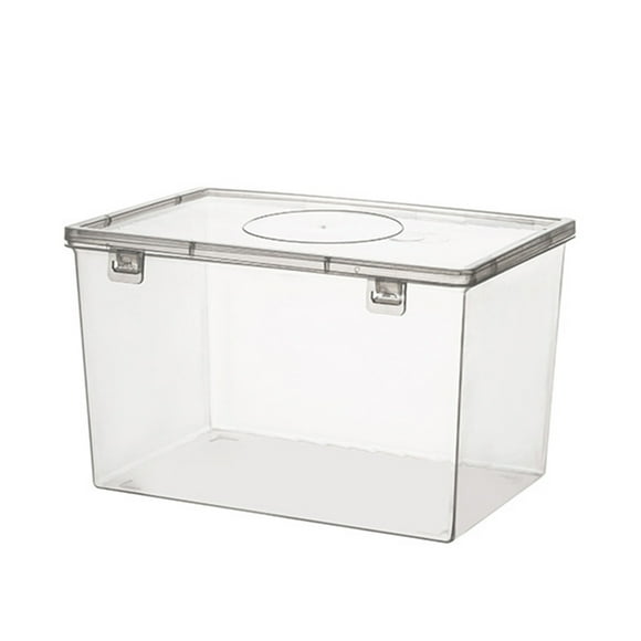 Rbaofujie Glass Storage Containers with Lids Airtight Bread Storage Containers Bread Box Plastic Reusable Loaf Cake Clear Bread Dispenser Fresh Bread Organizer Bin Rice Container