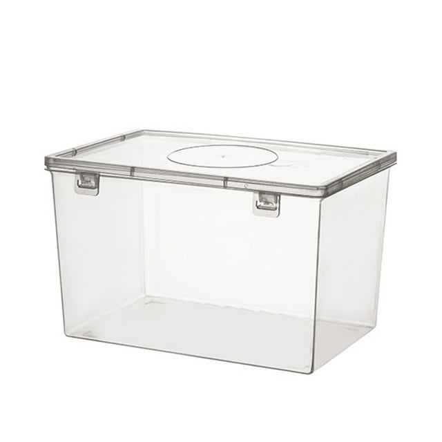 EGNMCR Storage Containers, Kitchen Storage & Organization Airtight Bread Storage Containers Bread Box Plastic Reusable Loaf Cake Clear Bread Dispenser Fresh Bread Organizer Bin bread storage