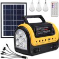 thumbnail image 1 of DEBGFS Solar Generator Portable with Solar Panel Solar Power Generators Portable Power Station with Bulb Rechargeable Power Supply,Yellow, 1 of 10