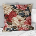 thumbnail image 2 of Designart "Classic Beige Vintage Flora I" Floral Printed Throw Pillow, 2 of 5