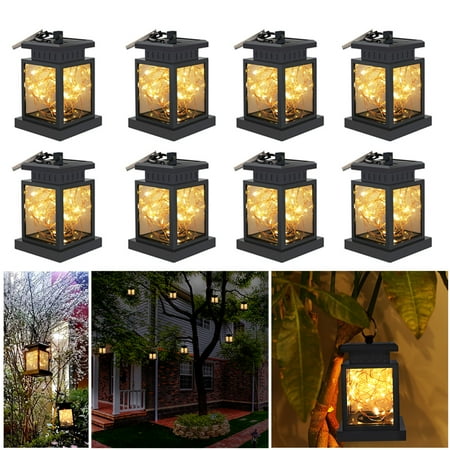 1 10 Pack Solar Lights Outdoor Hanging Solar Lantern Solar Garden