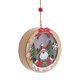 thumbnail image 4 of leyfeng Adorno navideño Elk Diseño redondo Navidad LED Luz Iluminada Lámpara Árbol Colgante DIY Decoración Deco, 4 of 8