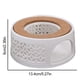 thumbnail image 2 of Bienvenido Calentador de Tetera Calentador de Té de Porcelana sin Electricidad Velas Calentador Calentador de Tetera Blanco Calentador de Té de Invierno para Casa de Té Casera, 2 of 8
