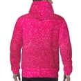 thumbnail image 7 of Wukai Rose Red Glitter Print Men Hoodies Fleece Sweatshirts Long Sleeve Sweaters Pullover Fall Outfits Winter Clothes-Large, 7 of 7