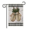 thumbnail image 1 of Bandera del Jardín de Navidad de Invierno, impresión digital de doble cara de lino, 1 of 5