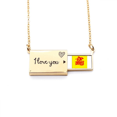 thumbnail image 1 of Traditional Chinese Blessing Lucky Character Letter Envelope Necklace Pendant Jewelry, 1 of 3